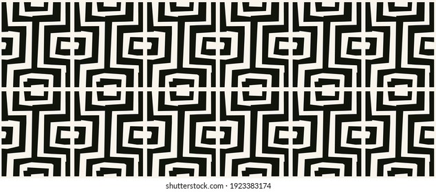 Seamless geometric vintage wallpaper. Modern interior design pattern