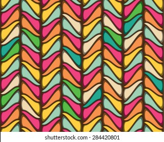 Seamless geometric vintage wallpaper, vector illustration