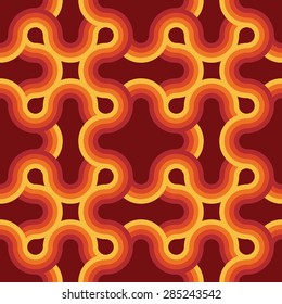 Seamless geometric vintage wallpaper, vector illustration