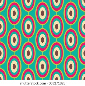 Seamless geometric vintage wallpaper vector illustration