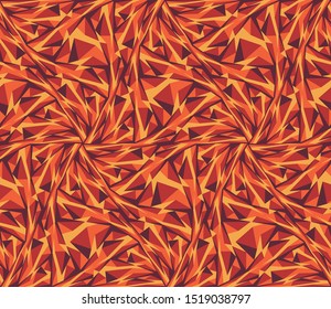 Seamless geometric wallpaper. Mosaic template pattern made of triangles. For any design purposes.