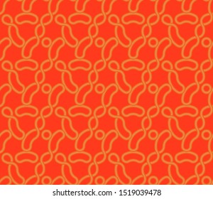 Seamless geometric wallpaper. Mosaic template pattern made of knots. For any design purposes.