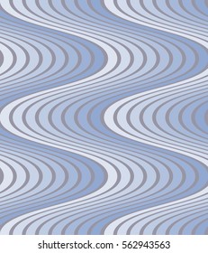 Seamless Geometric Wave Pattern with Gradation / Serenity Blue on Lilac Gray Ground /
Pattern saved to pattern swatches 