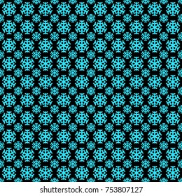 Seamless geometric winter snow pattern wallpaper - vector Christmas decoration background graphic design