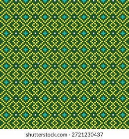 
Patrón de malla tejida geométrica sin costuras de tela tradicional.