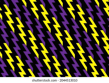 Seamless geometric zigzag chevron line pattern vector on black background for Fabric and textile printing, sports jersey print, wrapping paper, backdrops and , packaging, web banners