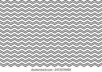 Seamless Geometric Zigzag Lines Pattern. Vector Art.