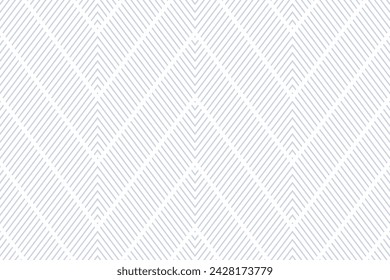 Seamless Geometric Zigzag Pattern. Striped Texture. White Textured Background. Vector Art.
