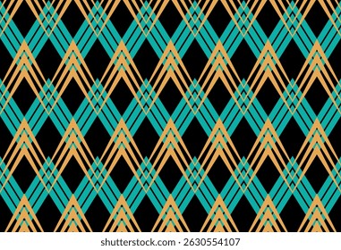 Seamless geometric zigzag pattern. Vector Illustration.