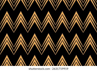 Padrão de ziguezague geométrico contínuo. Ilustração de vetor.