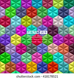 Seamless geometrical abstract background. Vector illustration