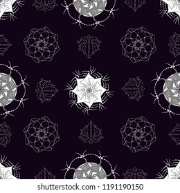 a seamless geometrical abstract flower (vector)