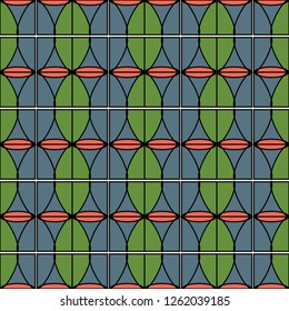 Seamless geometrical, abstract, pattern
