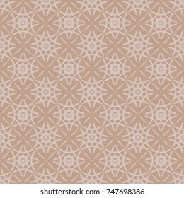 Seamless geometrical abstract pattern in east style. Vector color background.