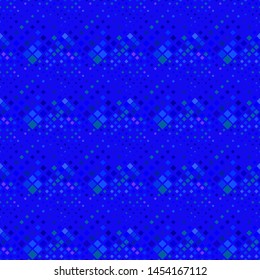 Seamless geometrical abstract square pattern background design - dark blue vector graphic