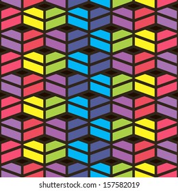seamless geometrical background with waves