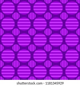 Seamless geometrical circle pattern background - vector design