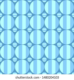 Seamless geometrical circle pattern background - vector design