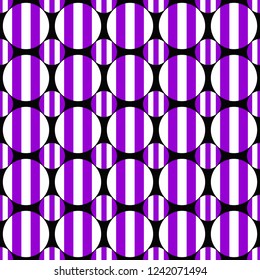 Seamless geometrical circle pattern design background - colored vector graphic