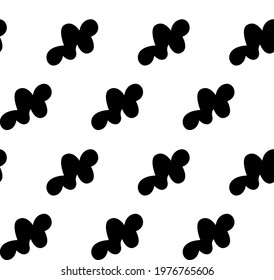 Seamless geometrical damask pattern on white