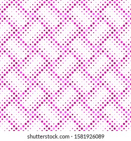 Seamless geometrical dot pattern background - abstract pink vector design