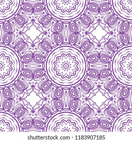 Seamless Geometrical floral texture. Vector illustration. For design, wallpaper, fashion, print.