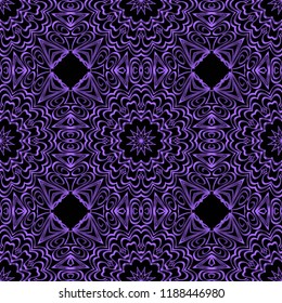 Seamless Geometrical floral texture. Vector illustration. For design, wallpaper, fashion, print.