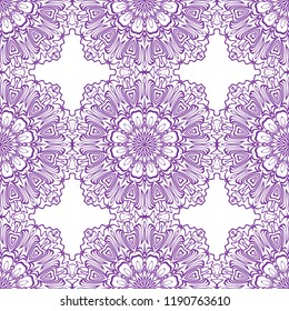 Seamless Geometrical floral texture. Vector illustration. For design, wallpaper, fashion, print.