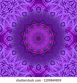 Seamless Geometrical floral texture. Vector illustration. For design, wallpaper, fashion, print