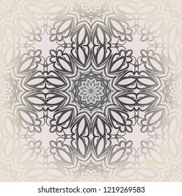Seamless Geometrical floral texture. Vector illustration. For design, wallpaper, fashion, print