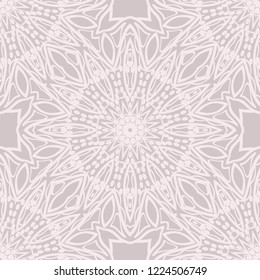 Seamless Geometrical floral texture. Vector illustration. For design, wallpaper, fashion, print