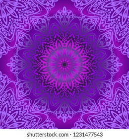 Seamless Geometrical floral texture. Vector illustration. For design, wallpaper, fashion, print