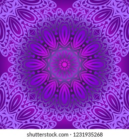 Seamless Geometrical floral texture. Vector illustration. For design, wallpaper, fashion, print
