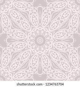 Seamless Geometrical floral texture. Vector illustration. For design, wallpaper, fashion, print
