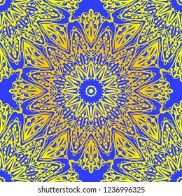 Seamless Geometrical floral texture. Vector illustration. For design, wallpaper, fashion, print