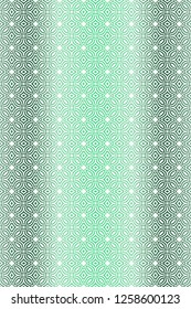 Seamless Geometrical Floral Texture. Vector Illustration. For Design, Wallpaper, Fashion, Print. Gradient color.