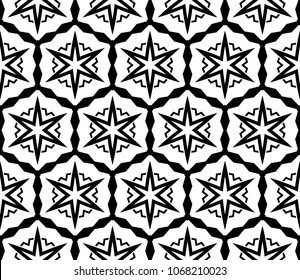 Seamless Geometrical linear texture. Original geometrical puzzle. Backdrop. Vector illustration. For design, wallpaper, fashion, print.