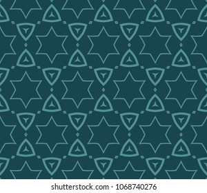 Seamless Geometrical linear texture. Original geometrical puzzle. Backdrop. Vector illustration. For design, wallpaper, fashion, print.