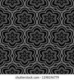 Seamless Geometrical linear texture. Original geometrical puzzle. Backdrop. Vector illustration. For design, wallpaper, fashion, print