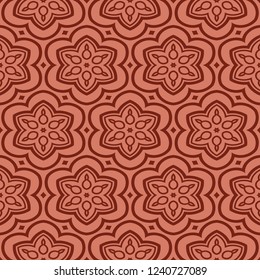 Seamless Geometrical linear texture. Original geometrical puzzle. Backdrop. Vector illustration. For design, wallpaper, fashion, print