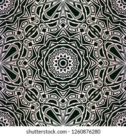 Seamless Geometrical linear texture. Original geometrical puzzle. Backdrop. Vector illustration. For design, wallpaper, fashion, print