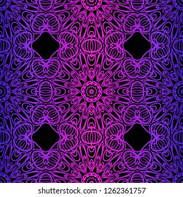 Seamless Geometrical linear texture. Original geometrical puzzle. Backdrop. Vector illustration. For design, wallpaper, fashion, print