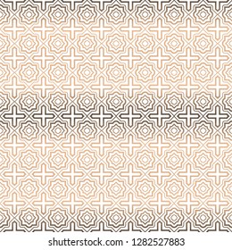 Seamless Geometrical Linear Texture. Original Geometrical Puzzle. Backdrop. Vector Illustration. For Design, Wallpaper, Fashion, Print
