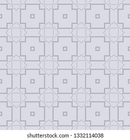 Seamless Geometrical Linear Texture. Original Geometrical Puzzle. Backdrop. Vector Illustration