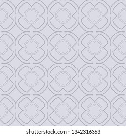 Seamless Geometrical Linear Texture. Original Geometrical Puzzle. Backdrop. Vector Illustration. For Design, Wallpaper, Fashion, Print. gREY COLOR.