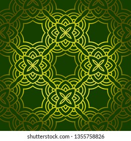 Seamless Geometrical Linear Texture. Original Geometrical Puzzle. Backdrop. Vector Illustration. For Design, Wallpaper, Fashion, Print