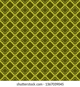 Seamless Geometrical Linear Texture. Original Geometrical Puzzle. Backdrop. Vector illustration. Green color.