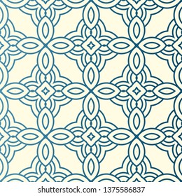 Seamless Geometrical Linear Texture. Original Geometrical Puzzle. Backdrop. Vector Illustration. For Design, Wallpaper, Fashion, Print