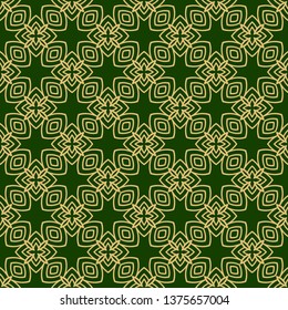 Seamless Geometrical Linear Texture. Original Geometrical Puzzle. Backdrop. Vector Illustration. For Design, Wallpaper, Fashion, Print
