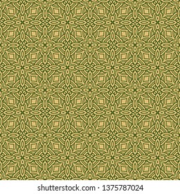 Seamless Geometrical Linear Texture. Original Geometrical Puzzle. Backdrop. Vector Illustration. For Design, Wallpaper, Fashion, Print